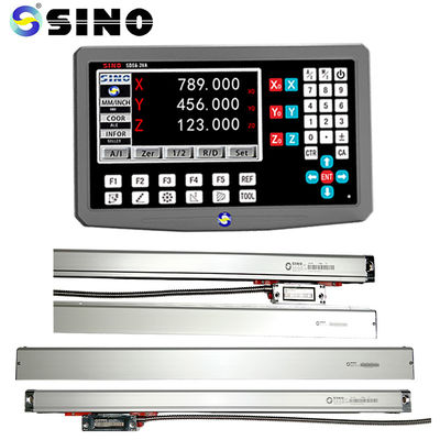 Harga bagus 1um Linear Scale Encoder Dengan 3 Axis Digital Reading Sino SDS6-3VA Lathe Milling DRO Set on line