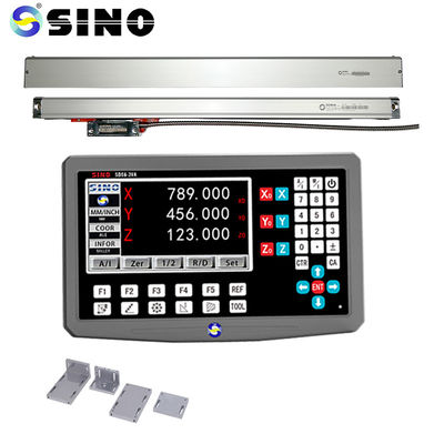 Harga bagus Sensor kaca DRO Tampilan Skala linier Digital Membaca Sistem 3 sumbu SINO SDS6-3VA Membaca LCD on line