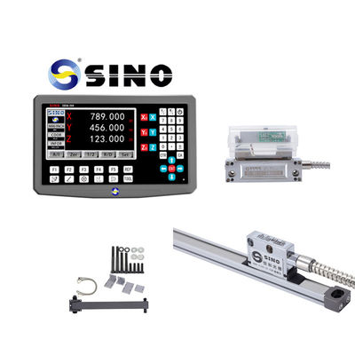 Harga bagus SINO SDS6-3VA 3-Axis Milling Lathe Grinder Dengan Digital Reading SiNO RS422 DRO Linear Scale Optical Encoder on line