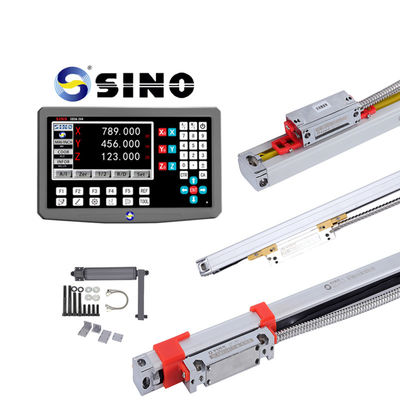 Harga bagus RS422 DRO Digital Reading Linear Scale Optical Encoder SINO SDS6-3VA 3 Axis Milling Lathe Grinder on line