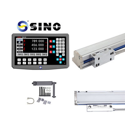 Harga bagus SINO SDS6-3VA 3 Axis DRO Digital Reading Out Display Untuk Lathes, Linear Glass Scale Encoder, Grating Ruler on line