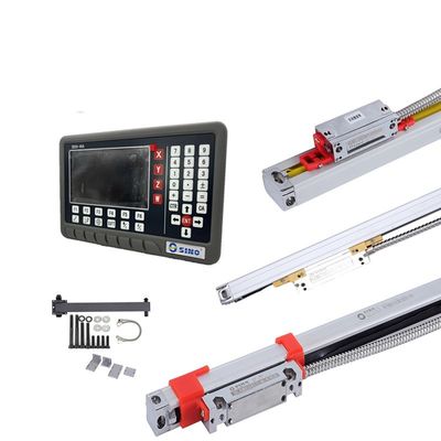 Harga bagus 1um/5um/0.1um Resolusi 4-Axis Digital Reading Linear Scale DRO Dengan Layar LCD on line