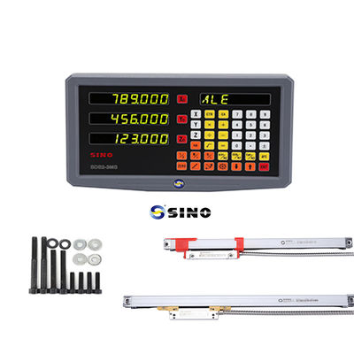 Harga bagus SINO SDS2-3MS 3-Axis Digital Reading System DRO Glass Linear Ruler Untuk Mesin Lathe Milling on line