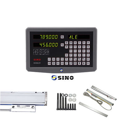 Harga bagus SINO SDS6-2V Digital Reading Metal LED Digital Reading 2 Axis DRO Kits 60Hz Untuk Mesin Penggilingan on line