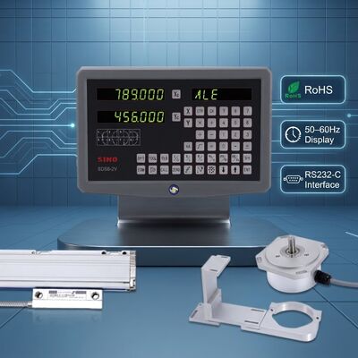 Harga bagus Sistem SINO Digital Readout DRO, Sesuai RoHS, Layar LED 50–60Hz, Antarmuka Komunikasi RS232-C on line